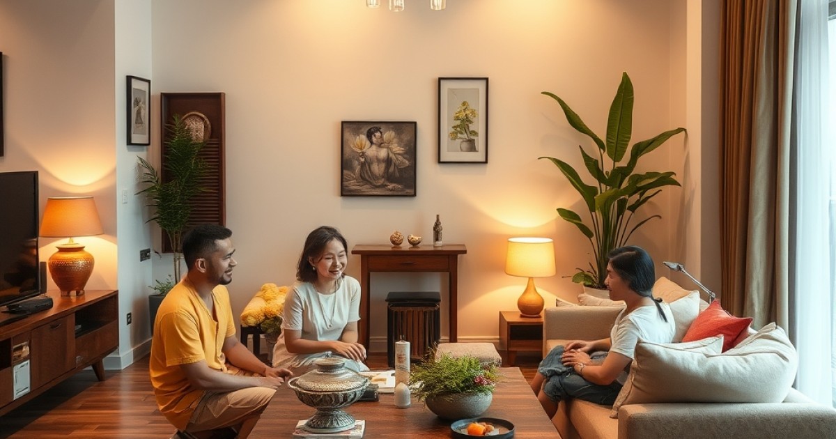 เปลี่ยนบรรยากาศในบ้านชั้นล่างตามฤดู